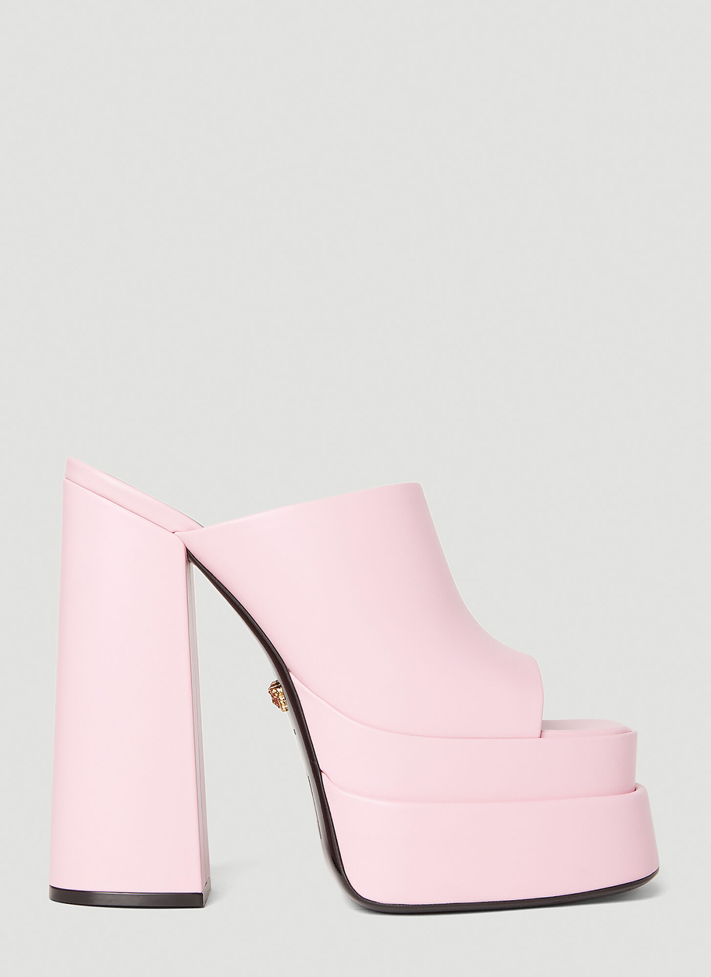 Versace Platform Mules In Pink