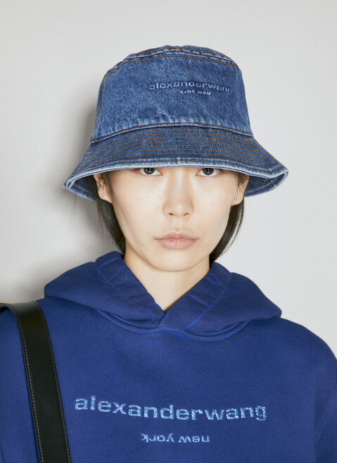 Alexander Wang エンボス加工デニムバケットハット Grey awg0255023