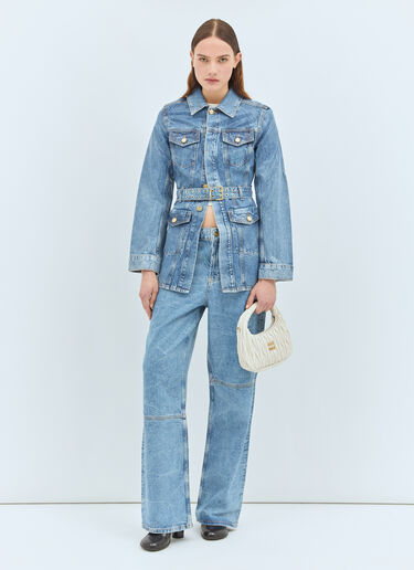Ganni Foil Izey Jeans Blue gan0258019