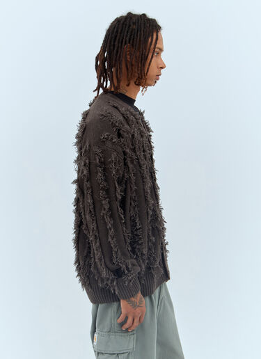 Fringed Knit Cardigan Patta Fringed Knit Cardigan Grey pat0156006