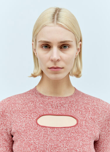 JW Anderson Chest Cut-Out Top Red jwa0255013