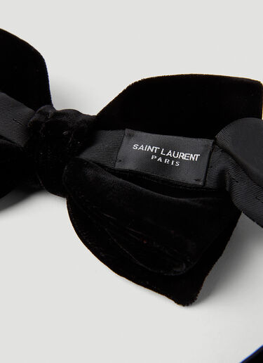 Saint Laurent Maxi Bow Tie Black sla0251192