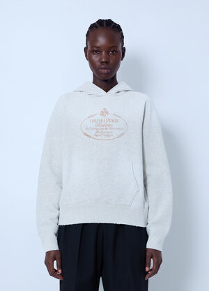 Prada Cotton Fleece Hoodie Light Grey pra0265002