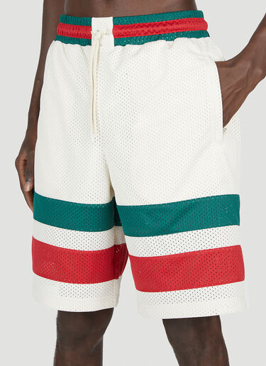 Gucci Basketball Track Shorts Ivory guc0153003