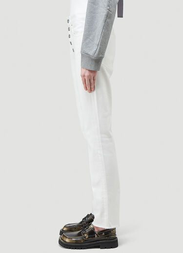 MM6 Maison Margiela Straight-Leg Jeans White mmm0244008