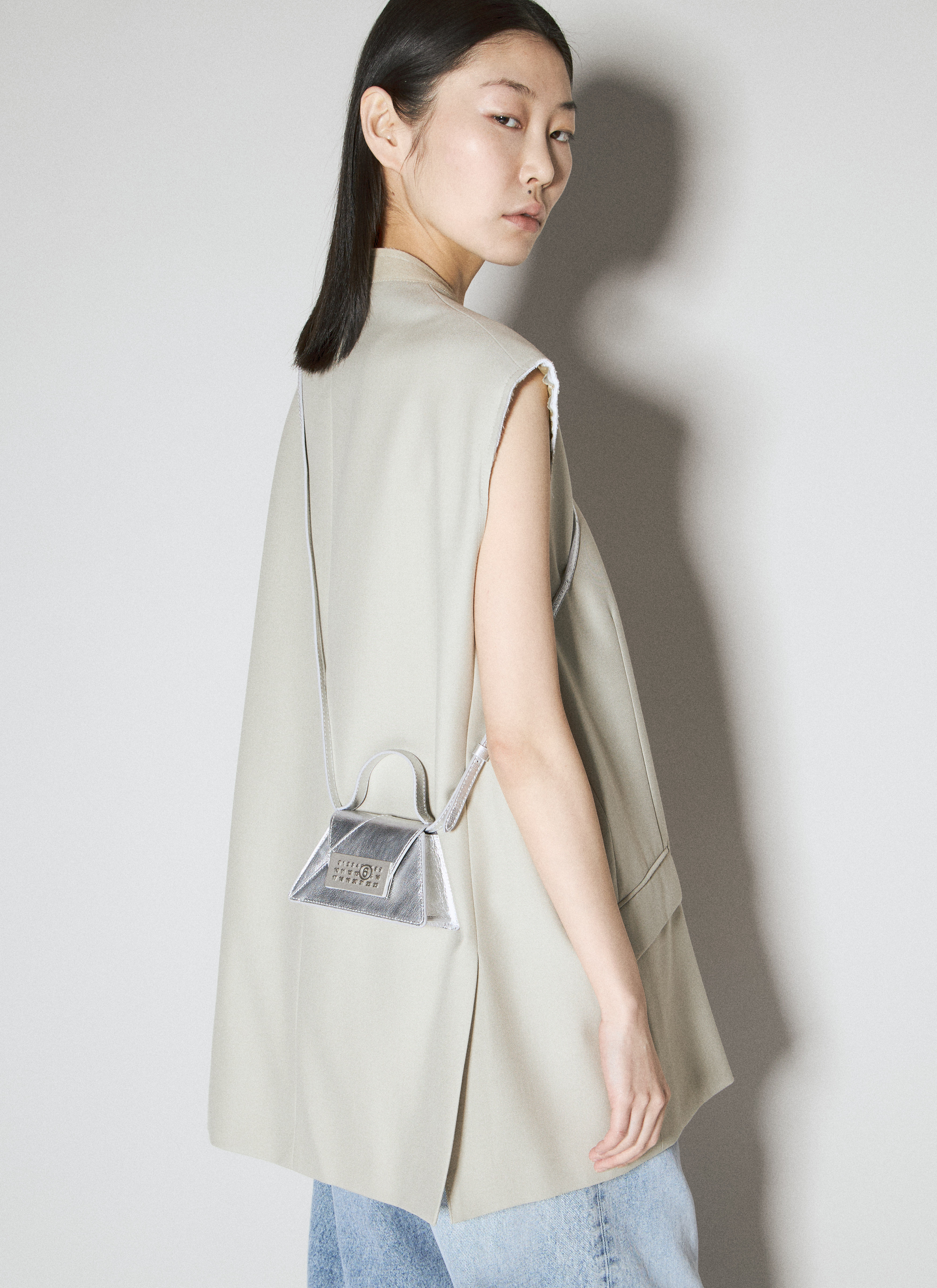Women's silver shoulder bags on sale