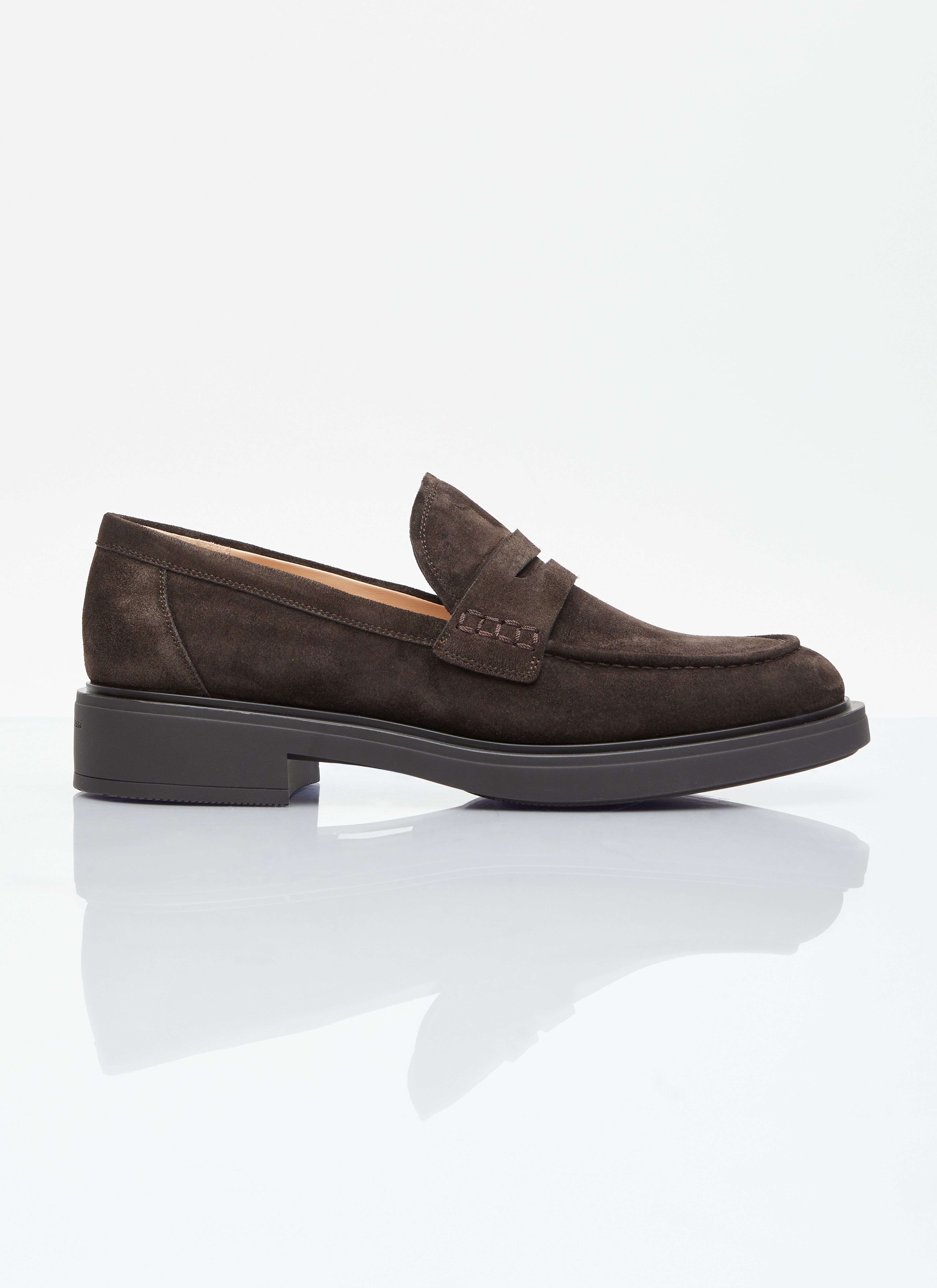 Gianvito Rossi Harris Suede Loafers Brown gia0255014