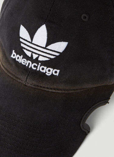 Balenciaga x adidas Embroidered Logo Baseball Cap Black axb0151026