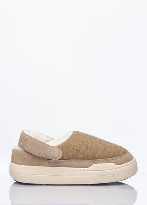 Moon Boot Park Felt Clogs Beige mnb0260007