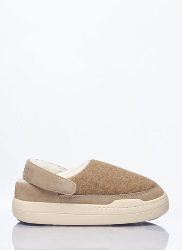 Moon Boot Park Felt Clogs Beige mnb0260007