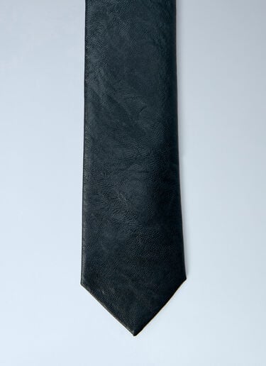 LN-CC® - Our Legacy: Faux Leather Tie - Black Our Legacy Faux Leather Tie Black our0158018