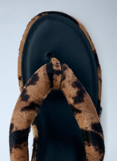 LN-CC® - Balenciaga: Gaeta Wedge Thong Sandals - Brown Balenciaga Gaeta Wedge Thong Sandals Brown bal0265043