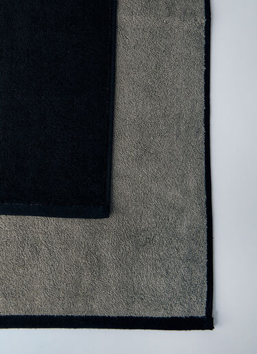 Rick Owens Logo Motif Beach Towel Black ric0159065
