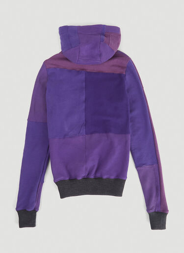 DRx FARMAxY FOR LN-CC Monochromatic Deconstructed Panelling Hooded Sweatshirt Purple drx0346003