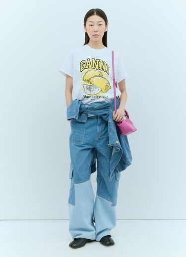 Lemon T-Shirt GANNI Lemon T-Shirt White gan0255035