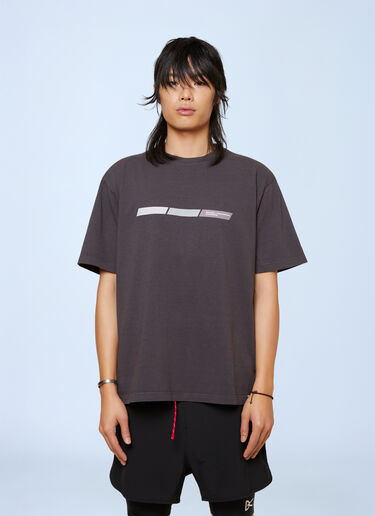Logo Motif T-Shirt District Vision x Massimo Osti Logo Motif T-Shirt Black dtm0163004