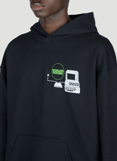Boiler Room Internet Provider Hooded Sweatshirt Black bor0153011