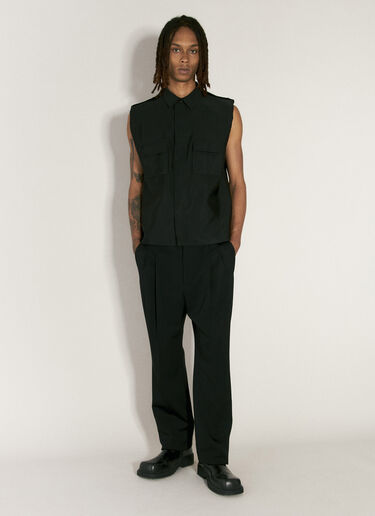 Saint Laurent High-Waisted Tailored Pants Black sla0156008