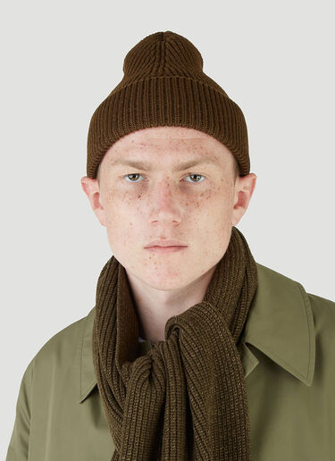 Maison Margiela Four-Stitch Beanie Hat Green mla0145012