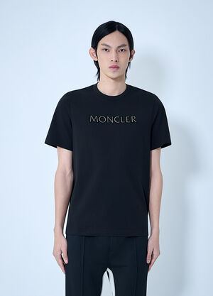 Moncler Logo Motif T-Shirt Black mon0164033