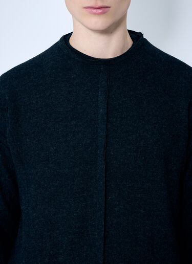 NÒMARYTHM TEXTILE Assemblage Wool-Blend Top Grey nma0158009