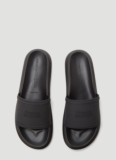 Alexander McQueen Hybrid Signature Slides Black amq0144016