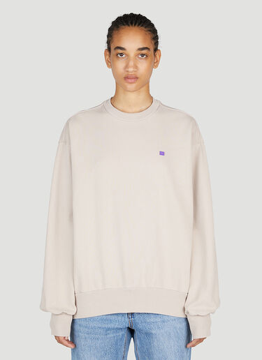 Acne Studios Face Patch Sweatshirt Beige acn0253015