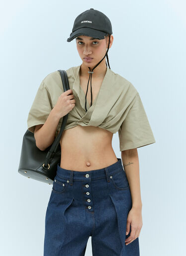 Jacquemus La Casquette Artichaut Baseball Cap Black jac0356007