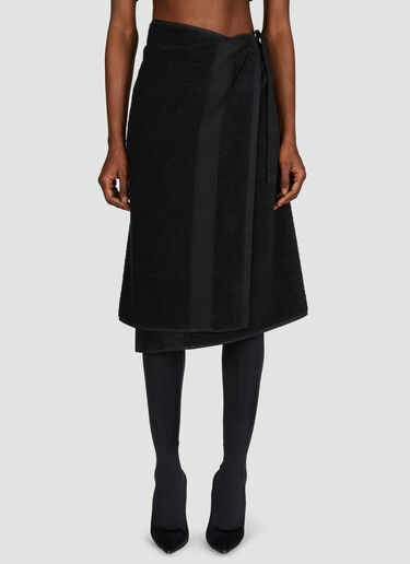 Balenciaga Towel Skirt Black bal0355001