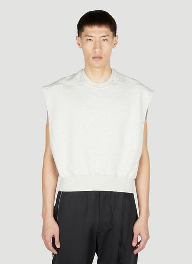 Rick Owens DRKSHDW 민소매 탑 화이트 drk0152006