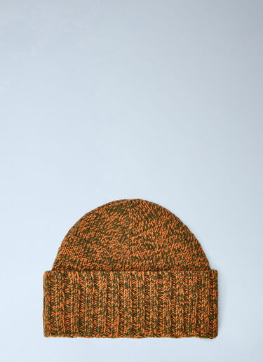 LN-CC® - Marni: Knitted Logo Beanie - Orange Marni Knitted Logo Beanie Orange mni0166002