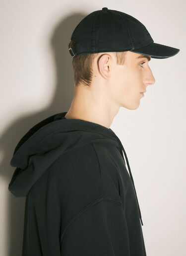 Logo Embroidery Baseball Cap MM6 Maison Margiela Logo Embroidery Baseball Cap Black mmm0157015