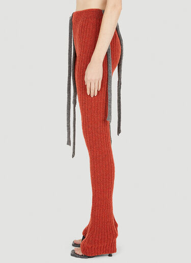 Ottolinger Bouclé Knit Pants Red ott0250010