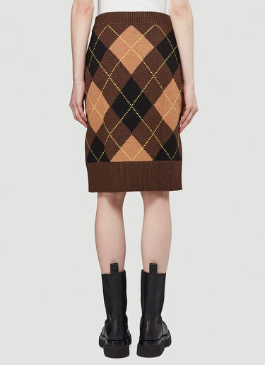 Burberry Ayla Knitted Skirt Brown bur0243008