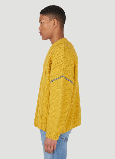Gucci Zip Sleeve Sweater Beige guc0147032