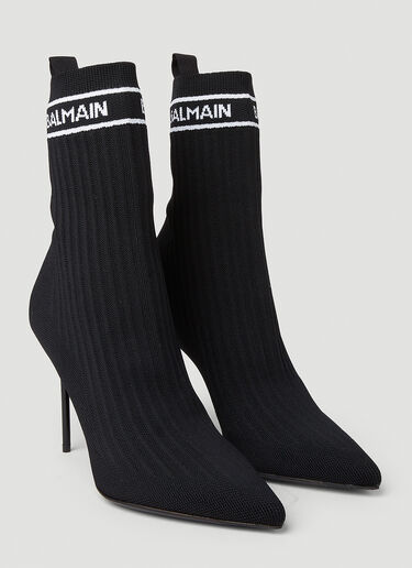 Balmain Skye Sock Boots Black bln0251004