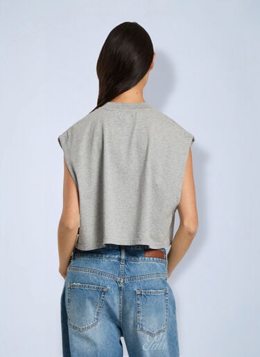 Palm Angels Stud Box Logo Tank Top Grey pma0266219