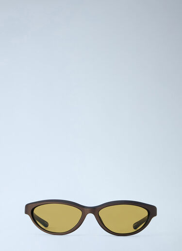 LN-CC® - Jacquemus: Curvo Sunglasses - Brown Jacquemus Curvo Sunglasses Brown jac0365303