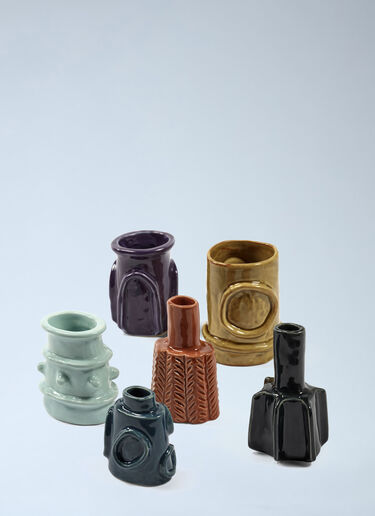 Set Of Six Molly Assorted Vase Serax Set Of Six Molly Assorted Vase Multicolour wps0692497