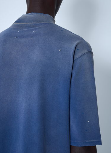 Maison Margiela Logo Motif T-Shirt Blue mla0160002