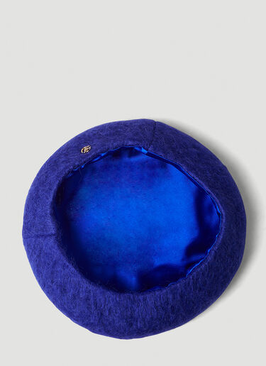 Gucci 毛绒巴斯克贝雷帽 蓝 guc0251017