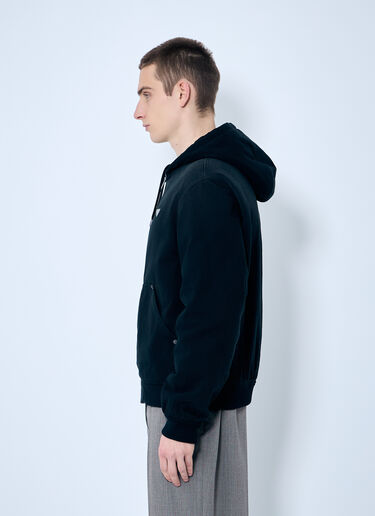 Prada Denim Hooded Jacket Black pra0159030