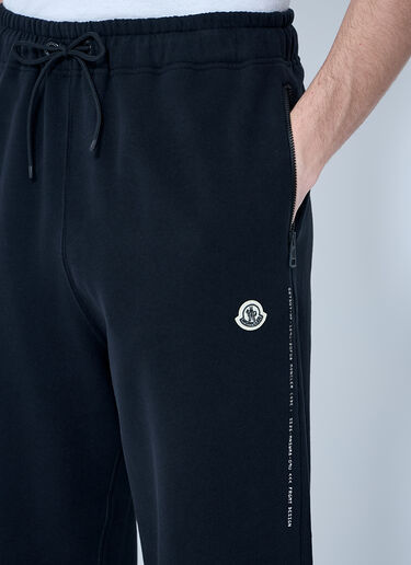 Moncler x FRGMT Hiroshi Fujiwara 徽标贴饰运动裤  黑色 mfr0160060