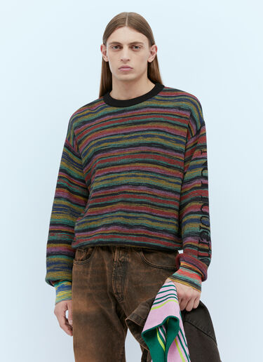 Aries SpaceDye Problemo Knit Sweater Brown ari0154012