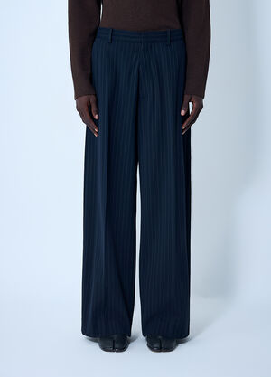 Acne Studios Pinstripe Tailored Pants Navy acn0162016
