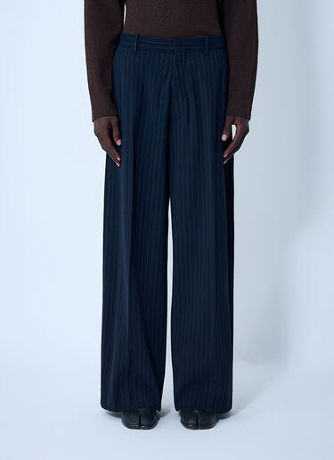 Acne Studios Pinstripe Tailored Pants Navy acn0162016