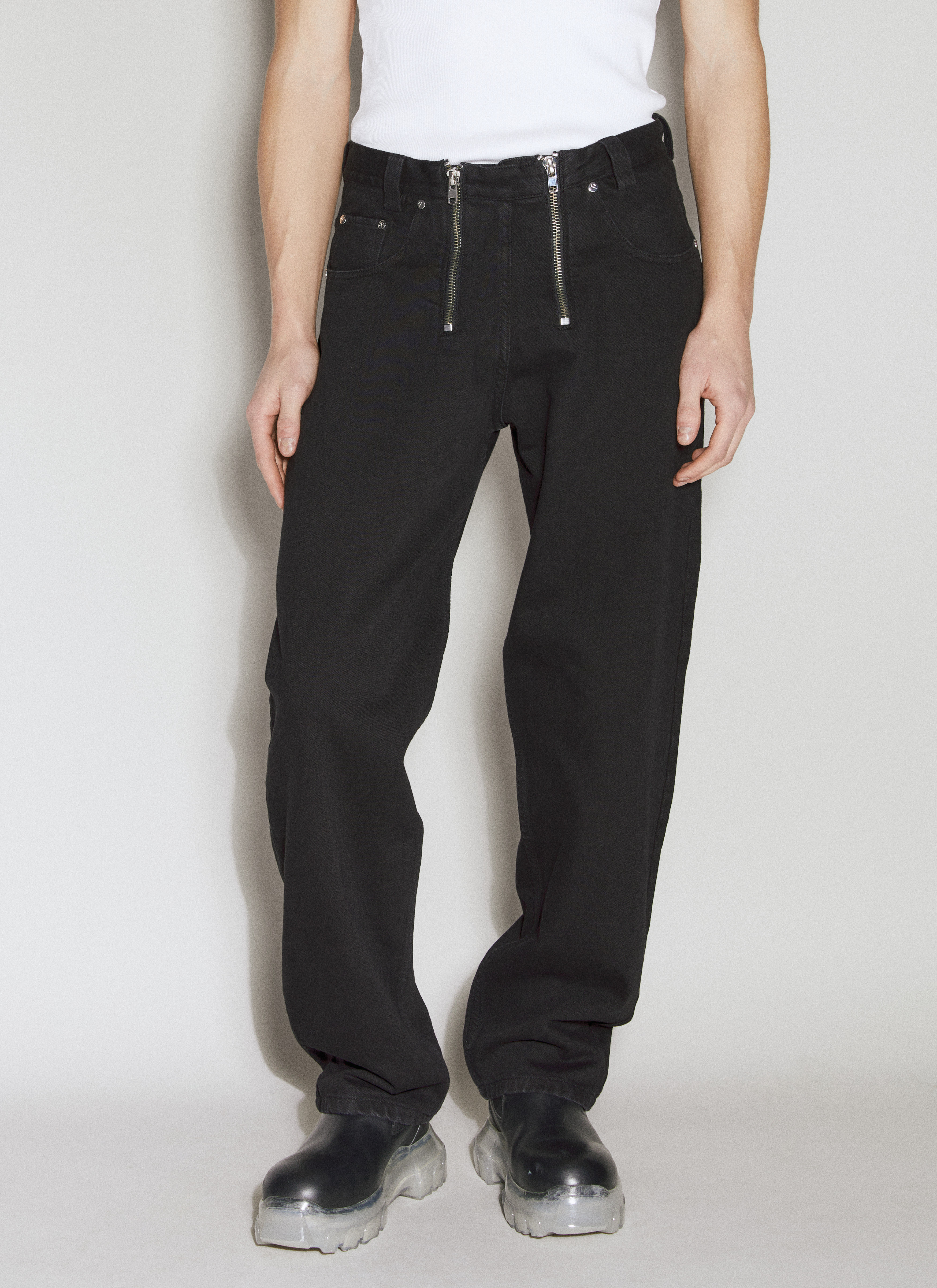 GmbH Double-Zip Jeans Black gmb0156013