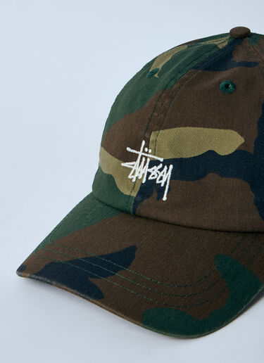 Stüssy 로고 모티프 베이스볼 캡 그린 sts0160022