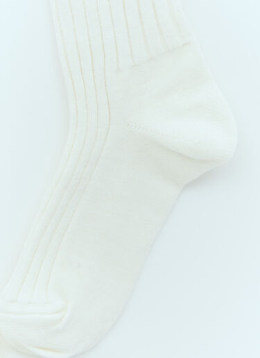 Moncler x Palm Angels 徽标贴饰袜子 白色 mpa0355008