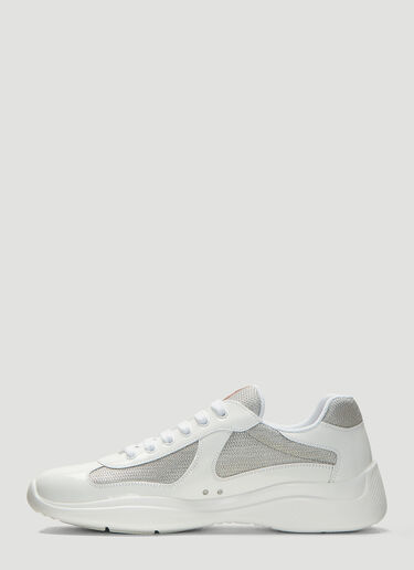 Prada America’s Cup Lace-Up Sneakers White pra0137060